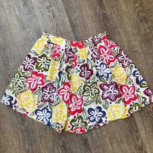 Esprit Sport Vintage 90s Floral Paperbag Shorts M High Rise Pleated 100% Cotton